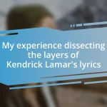 My experience dissecting the layers of Kendrick Lamar’s lyrics